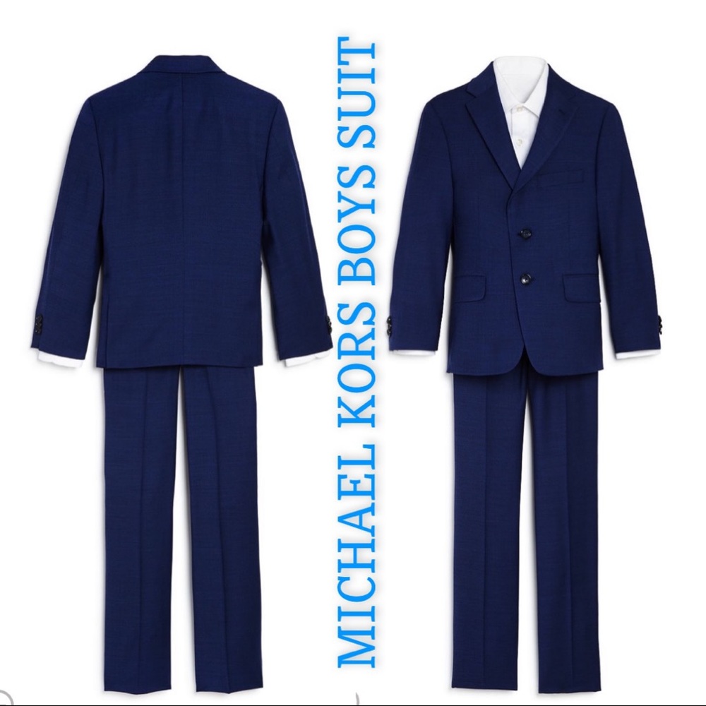 NWT Boys Michael Kors Navy Blue Suit Set